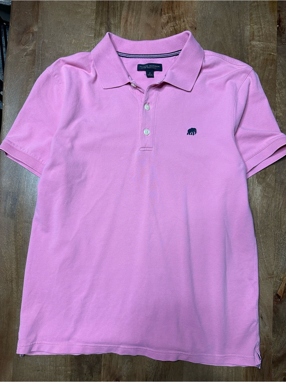 Banana Republic Men's Pink Polo Shirt